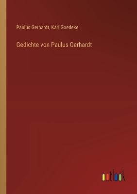 Book cover for Gedichte von Paulus Gerhardt