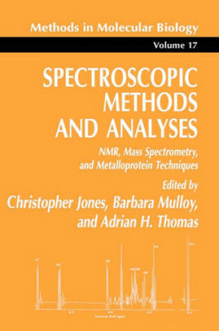 Cover of Spectroscopic Methods and Analyses