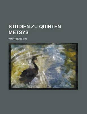 Book cover for Studien Zu Quinten Metsys