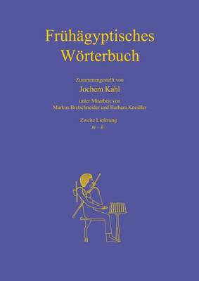 Book cover for Fruhagyptisches Worterbuch