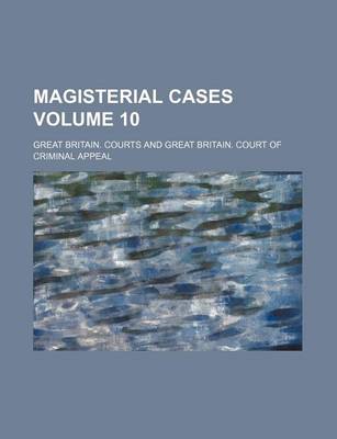 Book cover for Magisterial Cases Volume 10