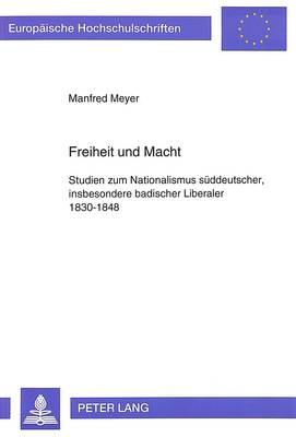 Book cover for Freiheit Und Macht