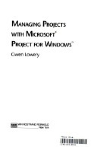 Cover of Managing Projects with Microsoft Project