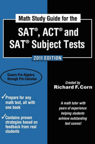 Cover of Math Study Guide for the SAT, ACT, and SAT Subject Tests - 2011 Edition