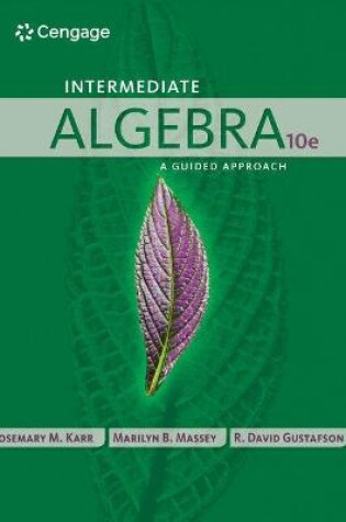 Cover of Student Solutions Manual for Karr/Massey/Gustafson's Intermediate  Algebra, 10th