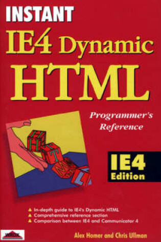 Cover of Instant Dynamic HTML Programmers Reference