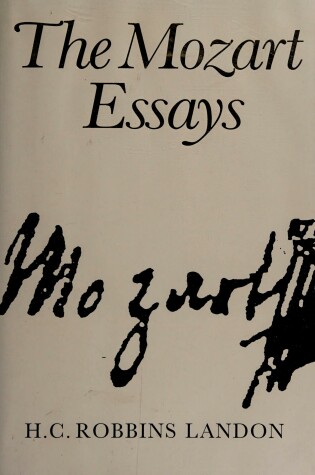 Cover of The Mozart Essays