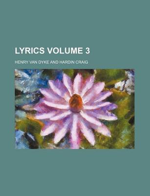 Book cover for Lyrics Volume 3