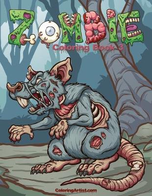 Book cover for Zombie Coloring Book 3