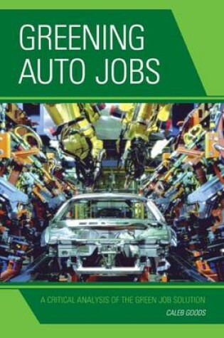 Cover of Greening Auto Jobs