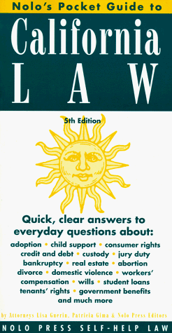 Book cover for Nolo's Pocket Guide to California Law