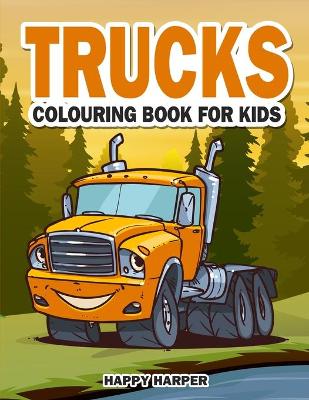 Book cover for Trucks Colouring Book