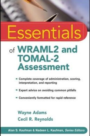 Cover of Essentials of WRAML2 and TOMAL-2 Assessment