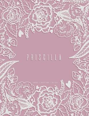 Book cover for Priscilla - Dot Grid Journal, Dusty Pink