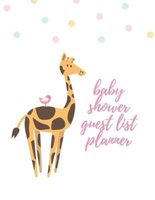 Book cover for Baby Shower Guest List Planner