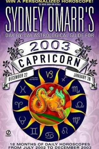 Cover of Sydney Omarr's Capricorn 2003