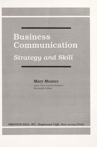 Cover of Business Communications