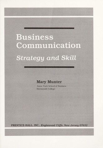 Book cover for Business Communications