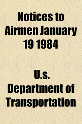 Cover of Notices to Airmen January 19 1984
