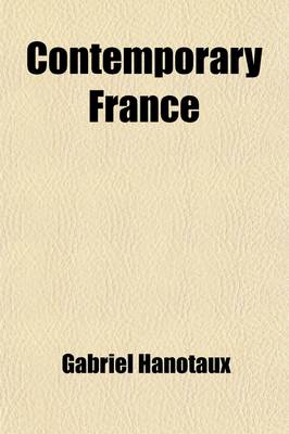 Book cover for Contemporary France (Volume 1)