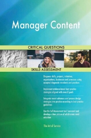 Cover of Manager Content Critical Questions Skills Assessment