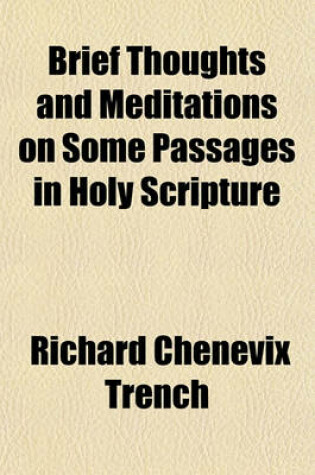 Cover of Brief Thoughts and Meditations on Some Passages in Holy Scripture