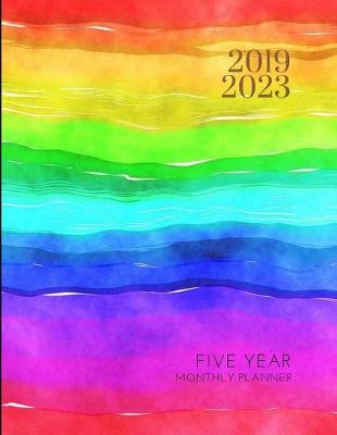 Book cover for 2019-2023 Five Year Planner Classic Color Goals Monthly Schedule Organizer