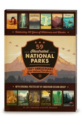 Cover of 59 Illustrated National Parks - Hardcover