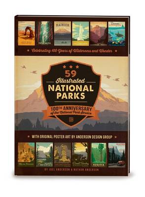 Book cover for 59 Illustrated National Parks - Hardcover