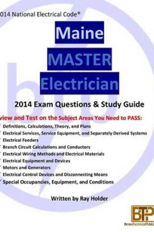 Cover of Maine 2014 Master Electrician Study Guide