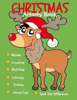 Book cover for Christmas Activity Book for Kids (Christmas Coloring Book with Activities)