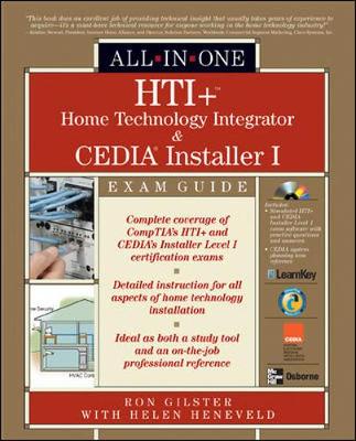 Book cover for HTI+™ Home Technology Integration and CEDIA® Installer I All-in-One Exam Guide