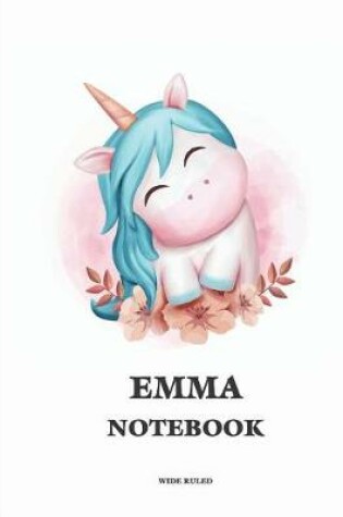 Cover of Emma Wide Ruled Notebook