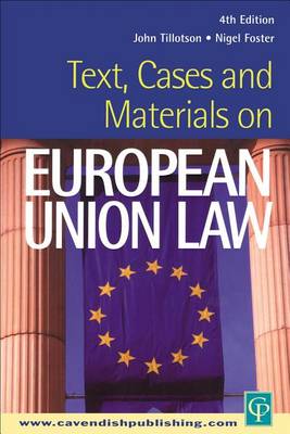Book cover for Text, Cases and Materials on European Union Law