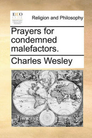 Cover of Prayers for Condemned Malefactors.