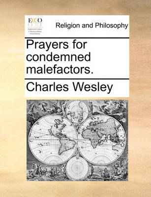 Book cover for Prayers for Condemned Malefactors.