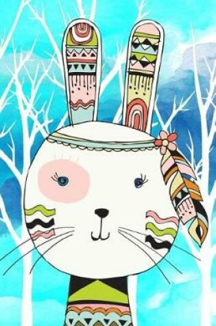 Cover of Journal Notebook Tribal Rabbit In Forest