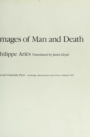 Cover of Images of Man and Death