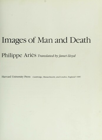 Book cover for Images of Man and Death