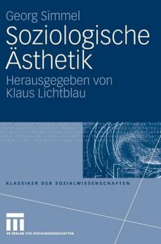 Cover of Soziologische Ästhetik