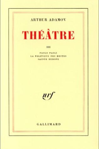 Cover of Theatre III