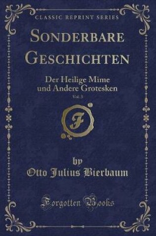 Cover of Sonderbare Geschichten, Vol. 3