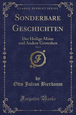 Book cover for Sonderbare Geschichten, Vol. 3