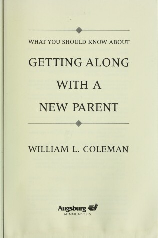 Cover of What You Should Know about Getting along with a New Parent