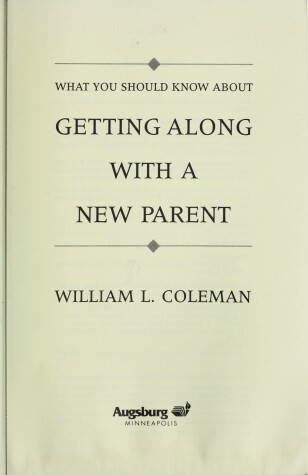 Book cover for What You Should Know about Getting along with a New Parent