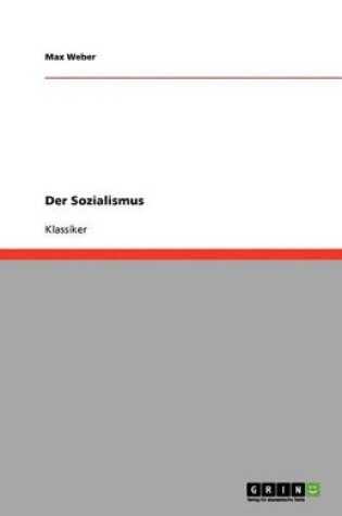 Cover of Der Sozialismus