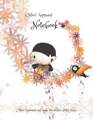 Cover of Collect happiness notebook for handwriting ( Volume 6)(8.5*11) (100 pages)