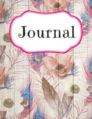 Book cover for Flower With Feather Leaves Journal