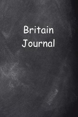 Book cover for Britain Journal Chalkboard Design