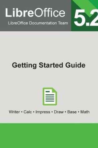 Cover of LibreOffice 5.2 Getting Started Guide